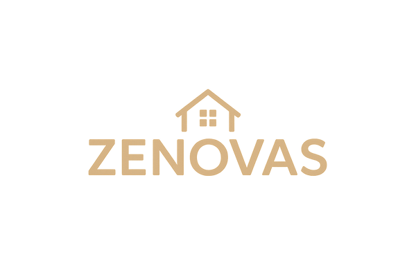Maak een logo voor mijn webshop met letter kleur Sandy beach en een verwerk een huisje erin 